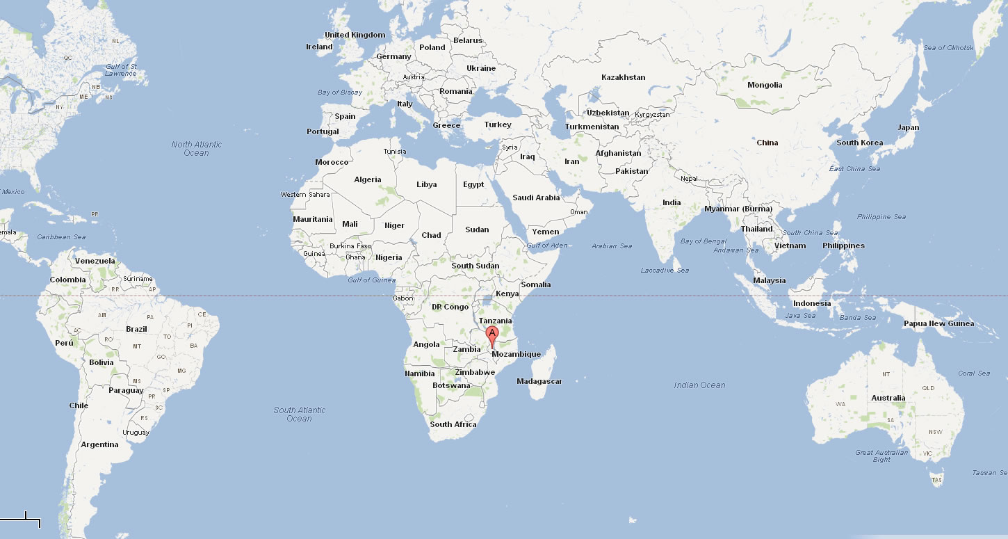 map of malawi world
